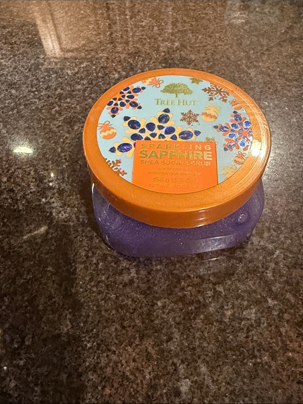Sparkling Sapphire Shea Sugar Scrub - Purple